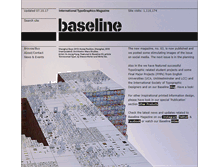 Tablet Screenshot of baselinemagazine.com